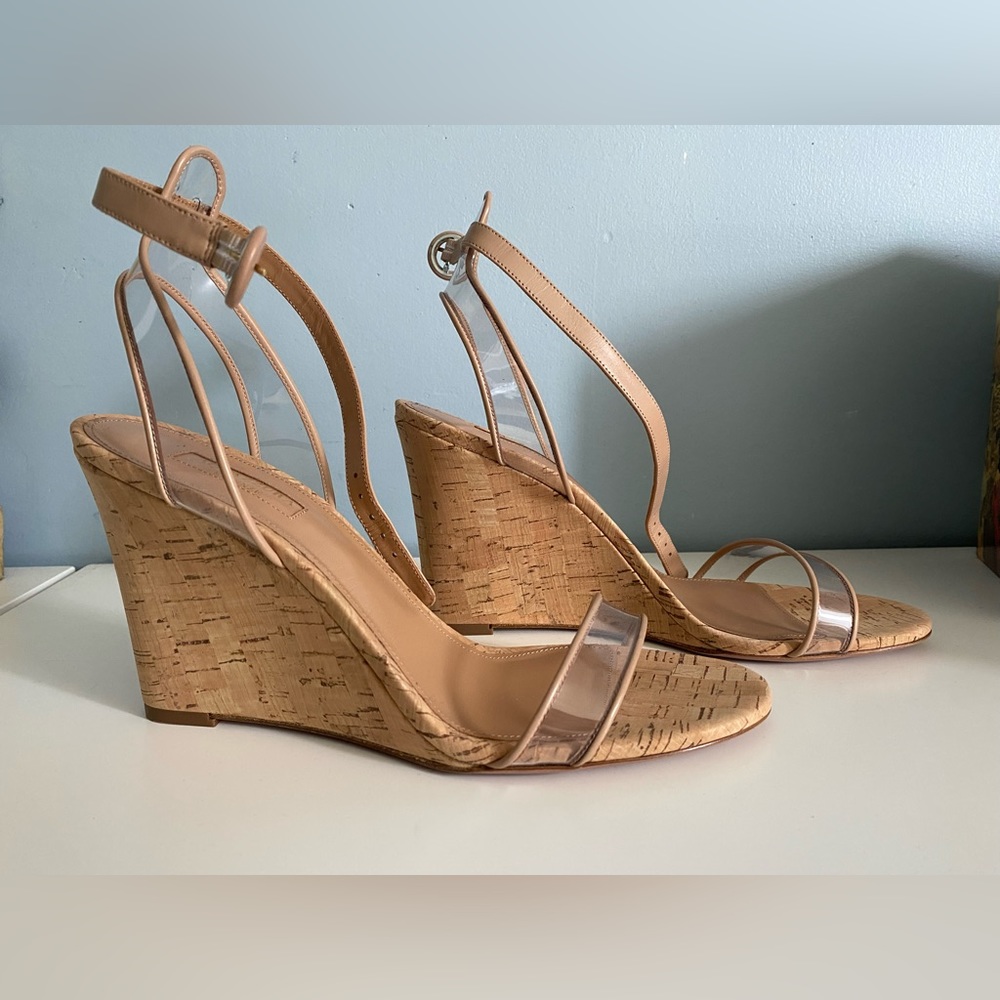 Aquazzura Firenze Minimalist Wedge Sandals